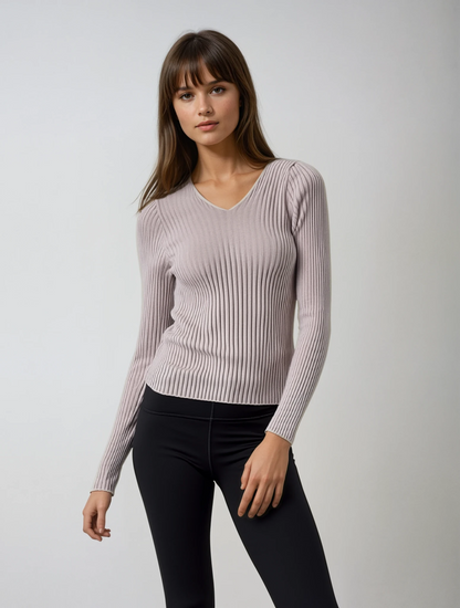 Cozy Knitted V-Neck Sweater