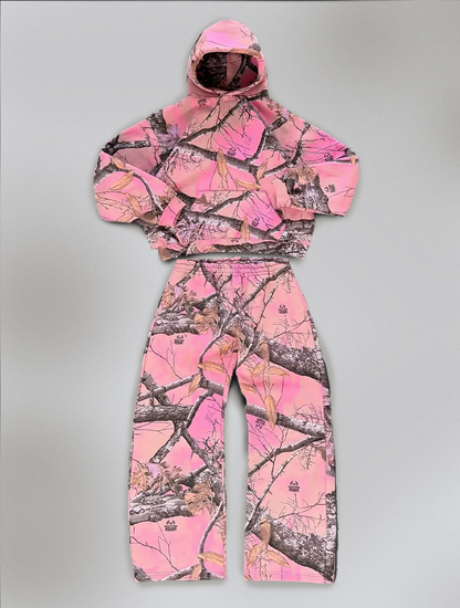 Pink Urban Camo 2-Piece Hoodie & Jogger Set