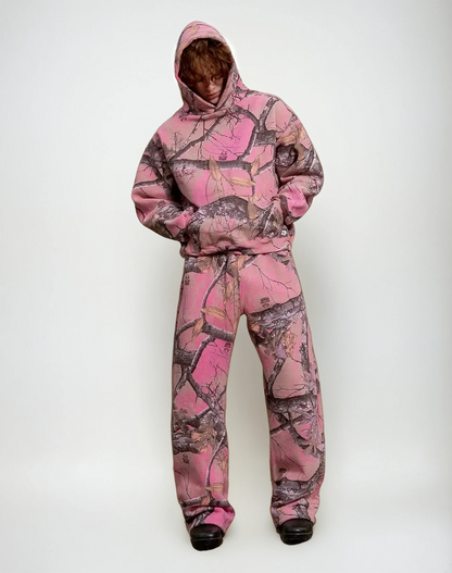 Pink Urban Camo 2-Piece Hoodie & Jogger Set